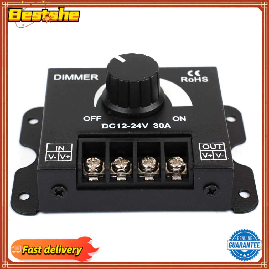 [bestshe] อุปกรณ์ควบคุมแรงดันไฟฟ้า DC-DC 30A ปรับได้ 12v-24V