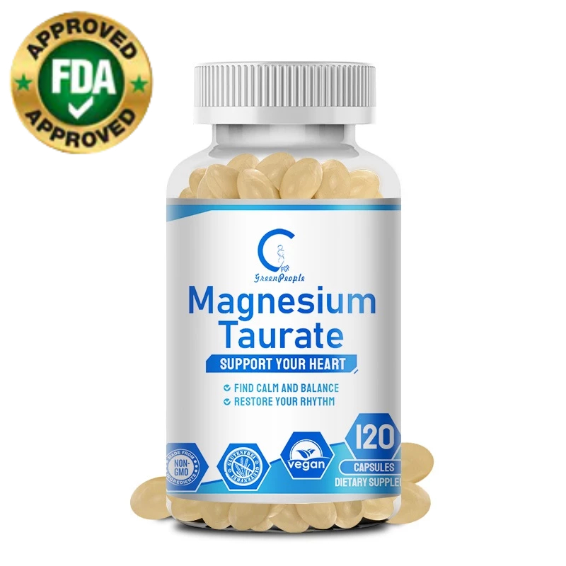 Gpgp Magnesium Taurate 700mg,Heart Health,Muscles & Nerve,J-Friture ระบบกล้ามเนื้อเพื่อสุขภาพ,สําหรับผู้ชายและผู้หญิง