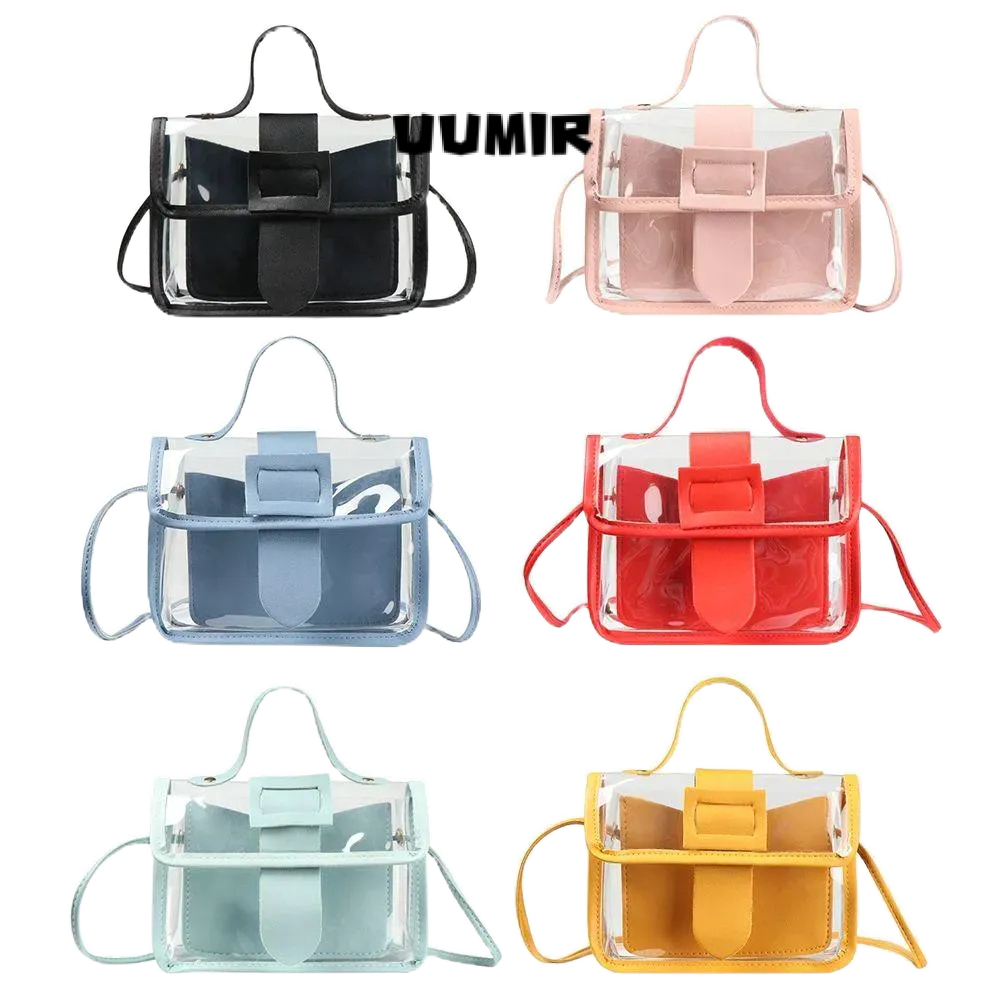 UUMIR  กระเป๋าสะพายไหล่ กระเป๋าถือลําลอง ผ้าฝ้าย สีพื้น สําหรับสตรี