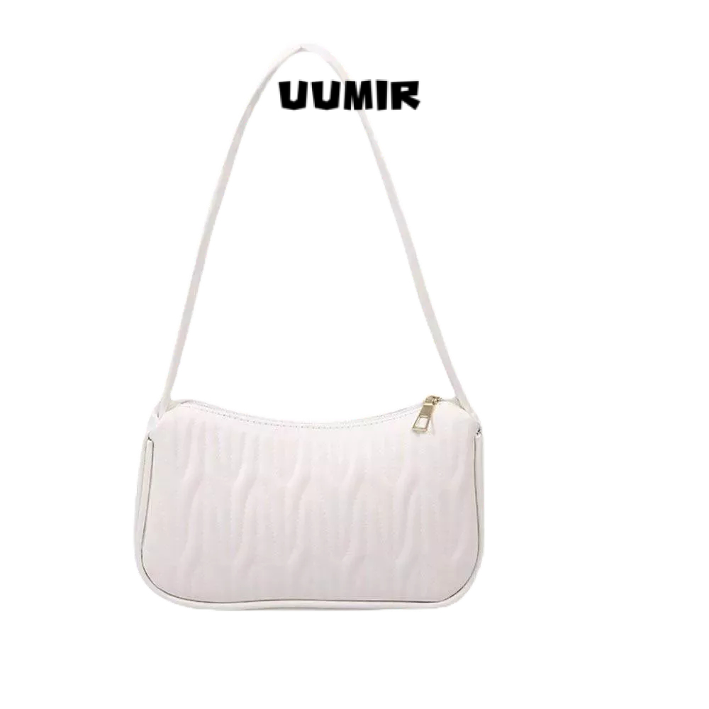 UUMIR กระเป๋าสะพายไหล่ หนัง PU สีพื้น สําหรับผู้หญิง