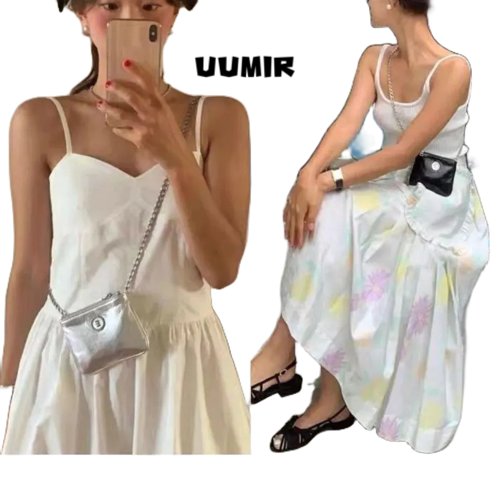 UUMIR กระเป๋าสะพายไหล่ กระเป๋าใส่เหรียญ บัตรประจําตัว มีซิป ขนาดเล็ก สําหรับเด็กผู้หญิง