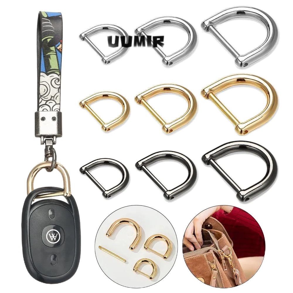 UUMIR หัวเข็มขัด รูปตัว D ถอดออกได้ อุปกรณ์เสริม สําหรับสายคล้องกระเป๋า DIY