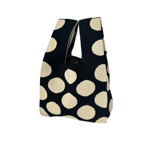 UUMIR  กระเป๋าถือ กระเป๋าช้อปปิ้ง ผ้าถักนิตติ้ง ทรงกลม แฮนด์…