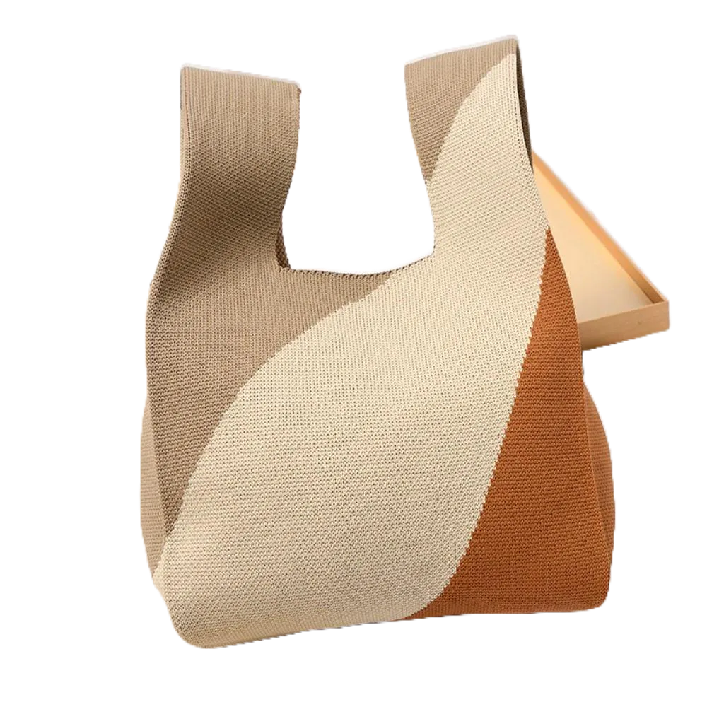 UUMIR   กระเป๋าถือ กระเป๋าช้อปปิ้ง ผ้าถัก ขนาดเล็ก สําหรับผู้หญิง