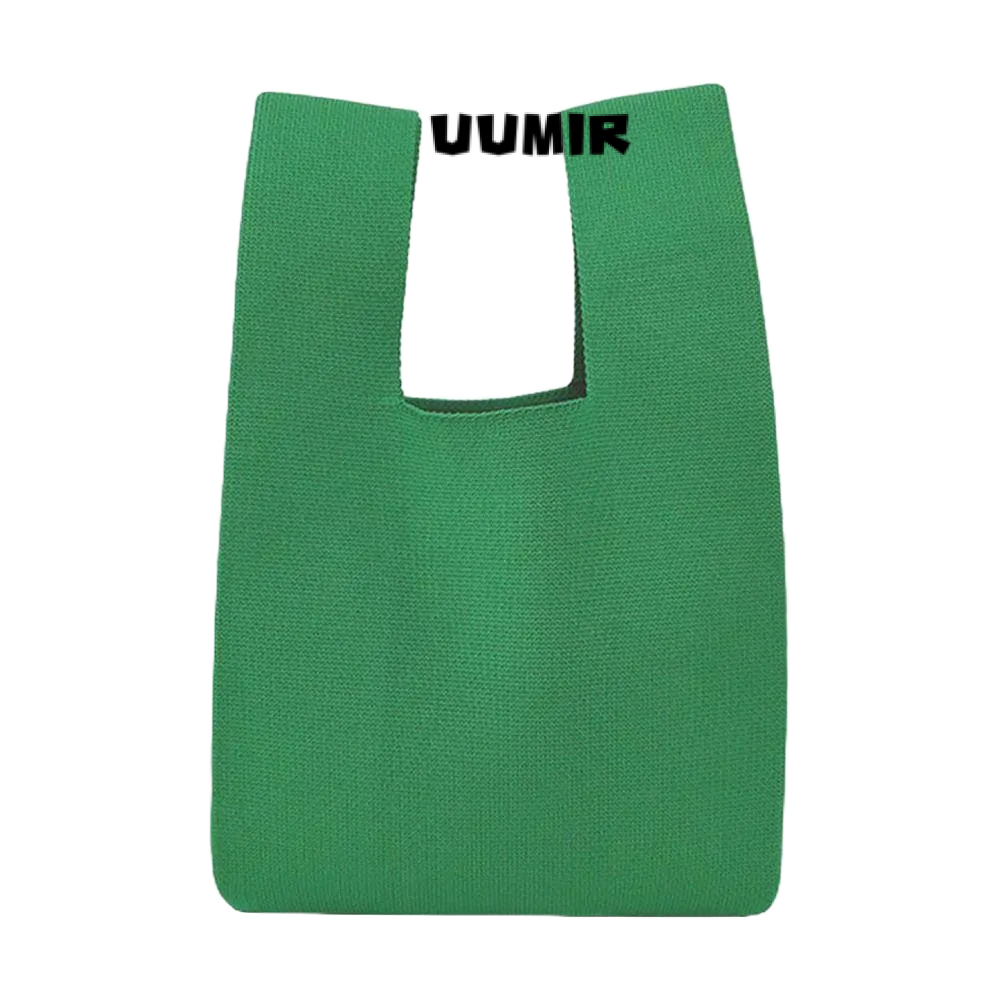 UUMIR กระเป๋าถือ กระเป๋าสะพายไหล่ ผ้าถัก ความจุขนาดใหญ่ สีแคนดี้ เหมาะกับการพกพาเดินทาง