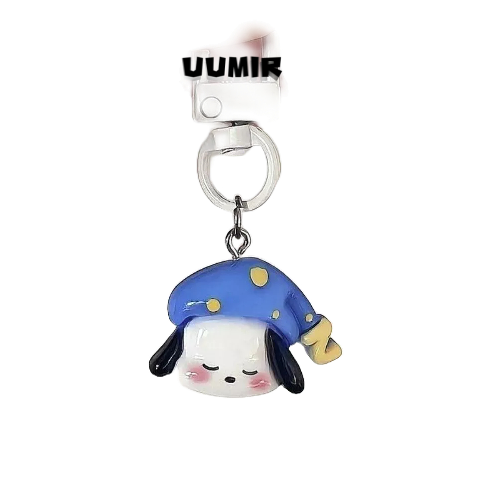 UUMIR พวงกุญแจ จี้การ์ตูนสุนัข แว่นกันแดด เครื่องประดับ ของขวัญสร้างสรรค์ สําหรับแขวนกระเป๋านักเรียน
