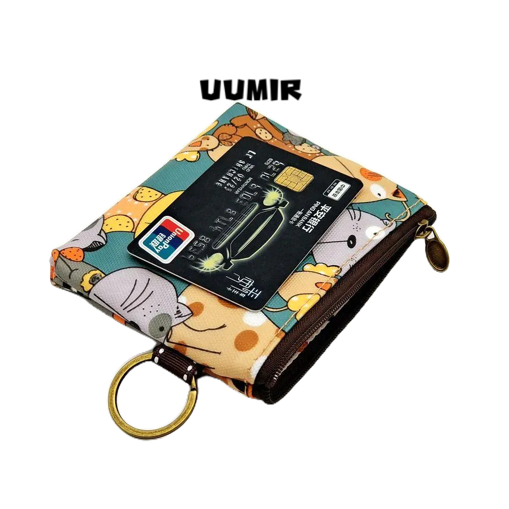 UUMIR กระเป๋าเก็บเหรียญ ใส่บัตร กุญแจ การ์ตูน ขนาดเล็ก น้ําหนักเบา สําหรับนักเรียน