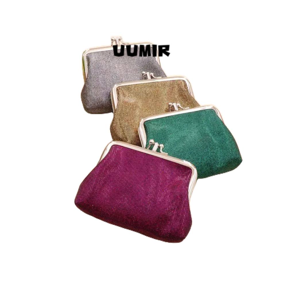 UUMIR  กระเป๋าใส่เหรียญ คลิปปากเหล็ก ดอกไม้ เปลี่ยนเงิน ออแกไนเซอร์ กระเป๋าสตางค์น่ารัก ผู้หญิง