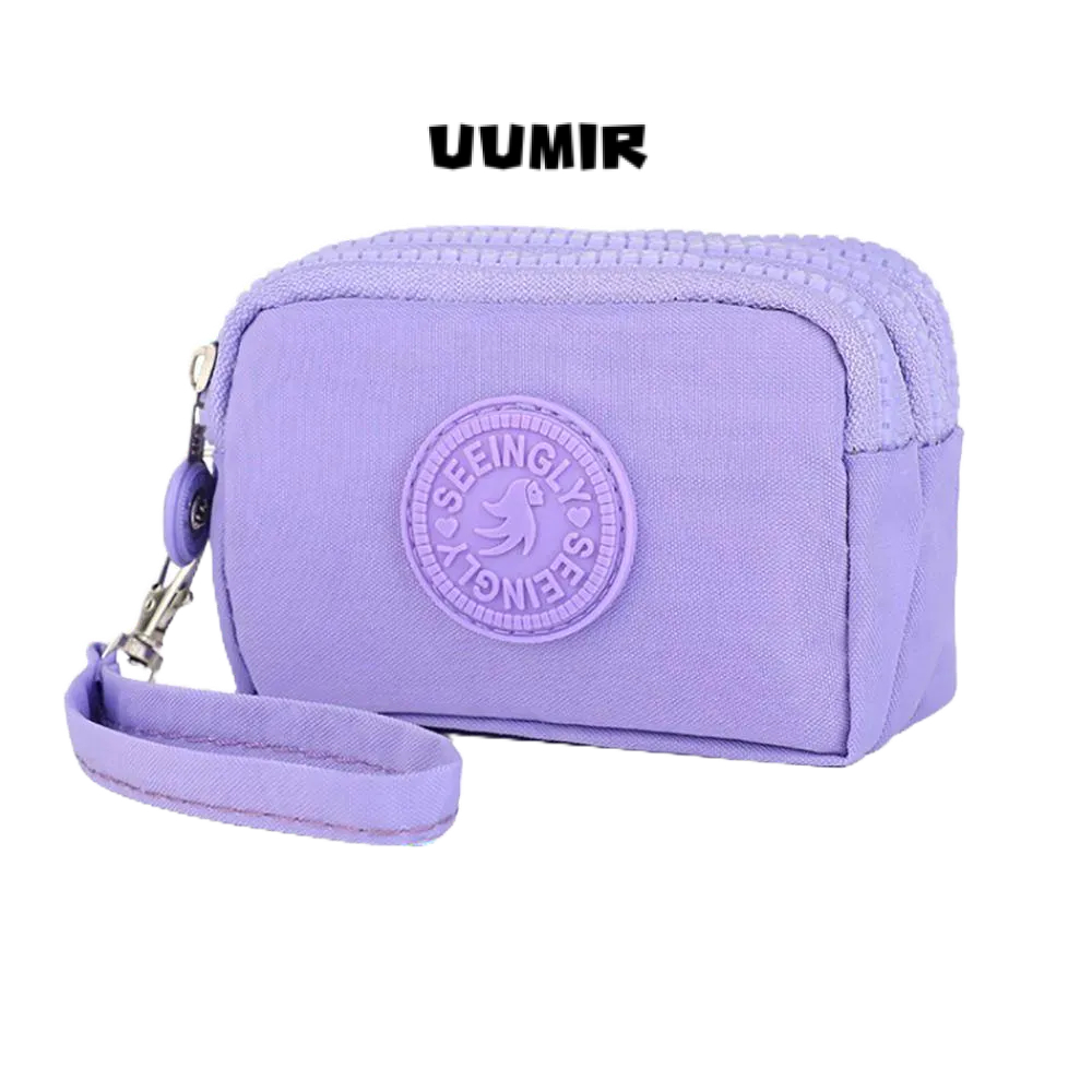 UUMIR กระเป๋าใส่เหรียญ กระเป๋าใส่บัตรเครดิต หูฟัง มีซิป กันน้ํา ความจุขนาดใหญ่ ทนทาน