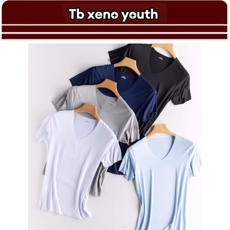 Tb xeno youth เสื้อยืดลําลอง คอวี แขนสั้น ระบายอากาศ สําหรับผู้ชาย