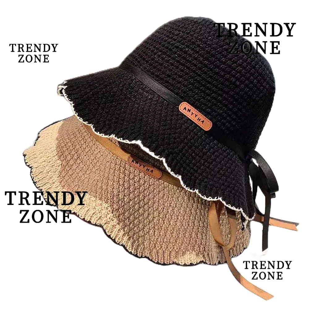 Trendyzone หมวกบักเก็ต หมวกชาวประมง ระบายอากาศ พับได้ หมวกชายหาด ป้องกันรังสียูวี สําหรับผู้หญิง