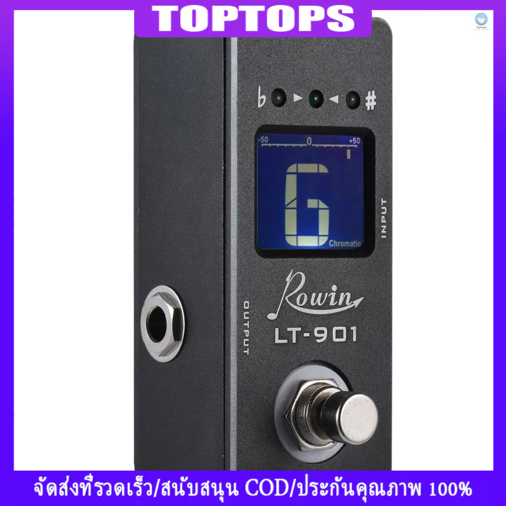 Tpt Mini Chromatic Guitar Tuner Pedal Effect True Bypass จอแสดงผล LCD