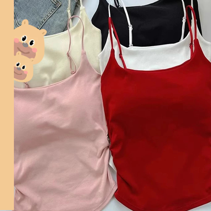 🎀bearbra🎀เสื้อซัมเมอร์ใหม่พร้อมเสื้อชั้นในสีทึบ