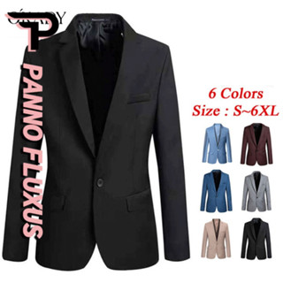 PannoFluxus เบลเซอร์แฟชั่นชาย ชุดทำงาน ชุดสูทชายสุดหล่อ (ไซส…