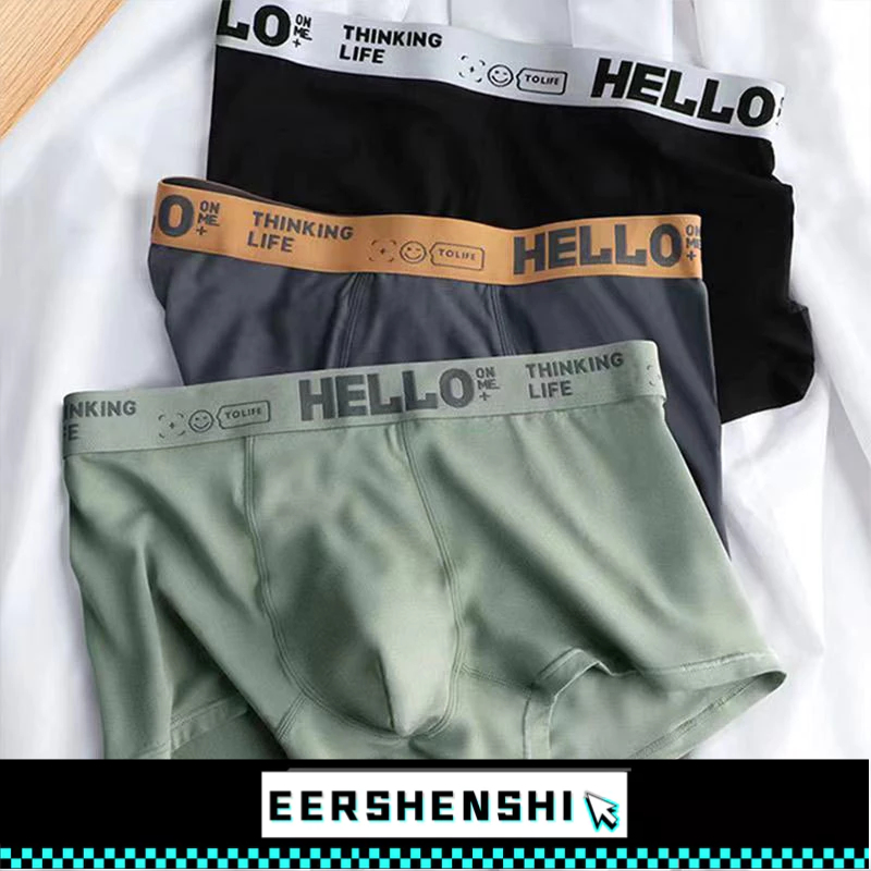 EERSHENSHI กางเกงชั ้ นในผ ้ าฝ ้ ายขนาดใหญ ่ สบายกางเกงบ ็ อกเซอร ์ เรียบง ่ าย