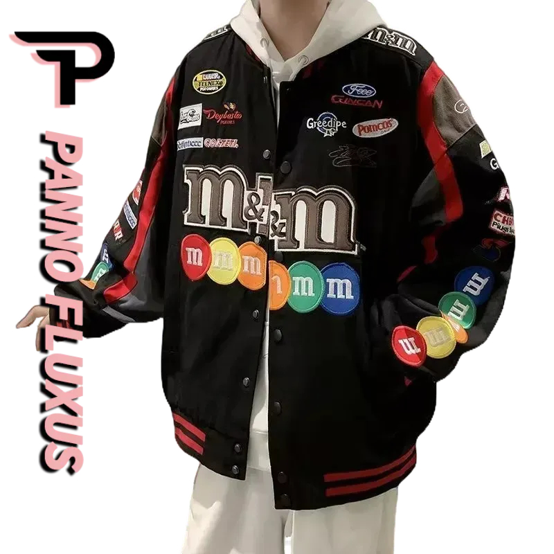 PannoFluxus เสื้อแจ็คเก็ตกระดุมแถวเดียวอินเทรนด์ ไอเท็มแฟชั่นการพิมพ์ดิจิตอลอเนกประสงค์ใหม่