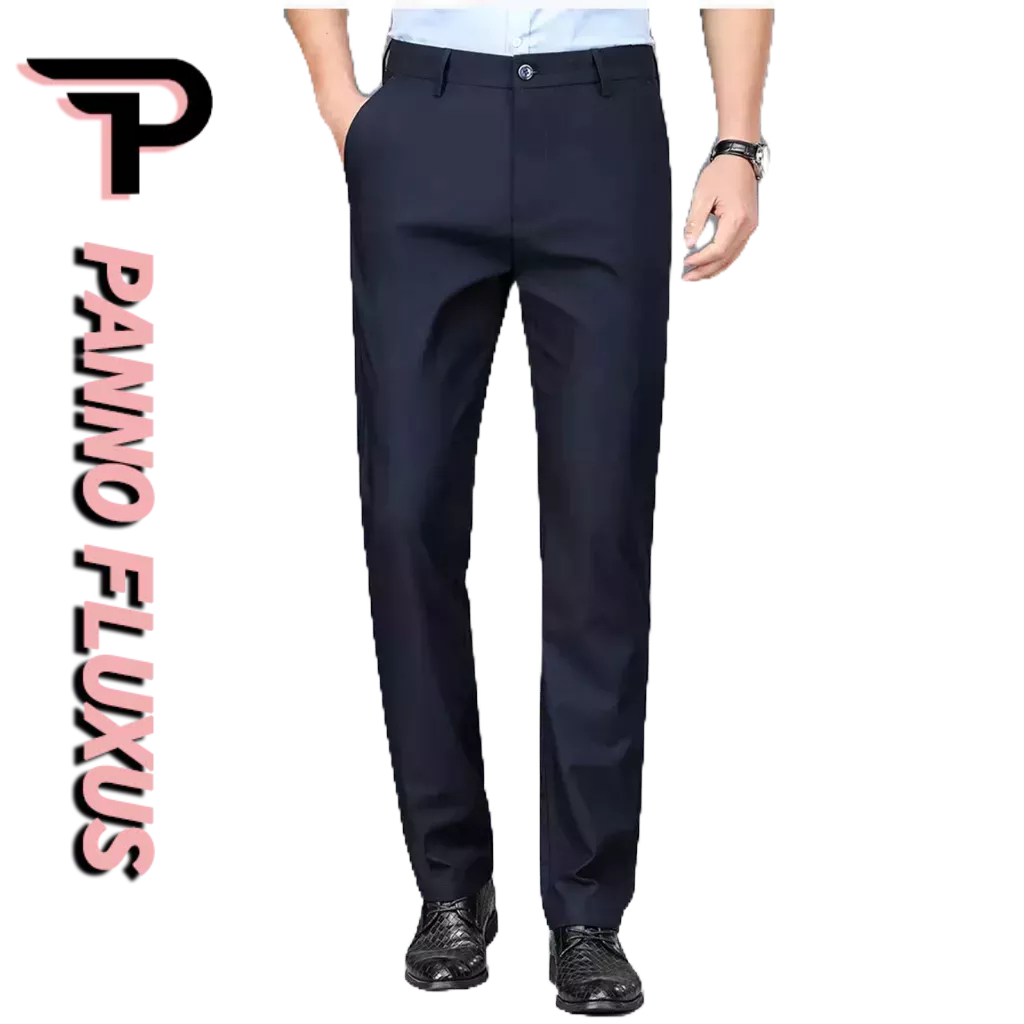 PannoFluxus กางเกงสูทขายาวลําลอง ผ้าเรยอน แบบบาง ทรงตรง แบบเป็นทางการ สไตล์นักธุรกิจ สําหรับผู้ชาย