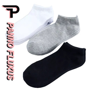 PannoFluxus ถุงเท้าลำลองระบายอากาศสีทึบฤดูร้อนของผู้ชายหลากห…