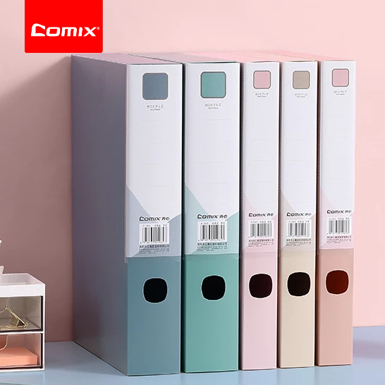Comix แฟ้มกล่อง โมรันดีซีรีส์ A4 (35 มม.) - โซลูชันการจัดเก็บเอกสารที่หรูหราและทนทาน เหมาะอย่างยิ่งสำหรับการจัดระเบียบเอกสารในสำนักงาน โรงเรียน และที่บ้าน