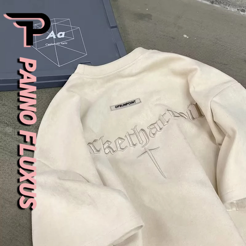 PannoFluxus เสื้อยืด คอกลม อเนกประสงค์ แบบเรียบง่าย แฟชั่นฤดูร้อน สไตล์ญี่ปุ่น สําหรับผู้ชาย