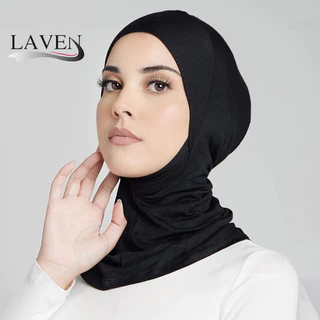 Laven แฟชั่นด้านใน Hijab Loop ผ้าพันคอสีทึบผู้หญิง Modal Hijab Undercap มุสลิม Tunung Instant Hijab ผ้าพันคอ