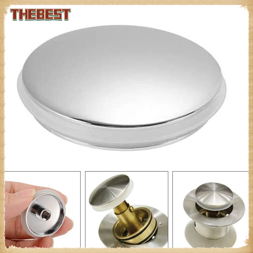 {Thebest} 38 มม. เปลี่ยน Sink/Basin Waste Plug Cap Easy Pop-Up Click Clack Chrome