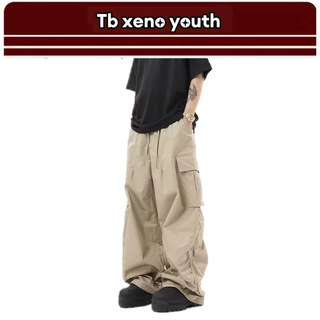 Tb xeno youth กางเกงลําลอง ทรงหลวม สไตล์ฮิปฮอป สตรีท เรโทร ส…