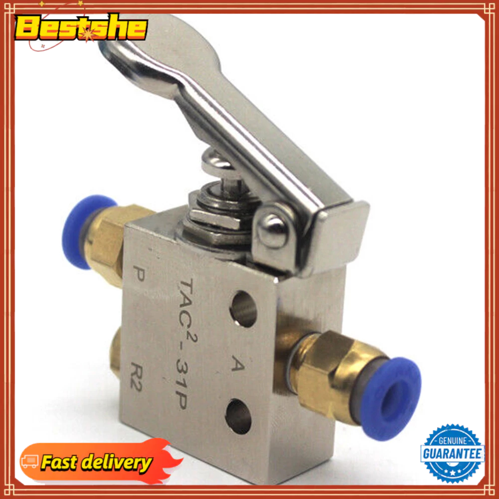 <bestshe>TAC2-31P วาล์วนิวเมติก 2 ตําแหน่ง 3 ทาง พร้อมตัวเชื่อมต่อ 6 มม.