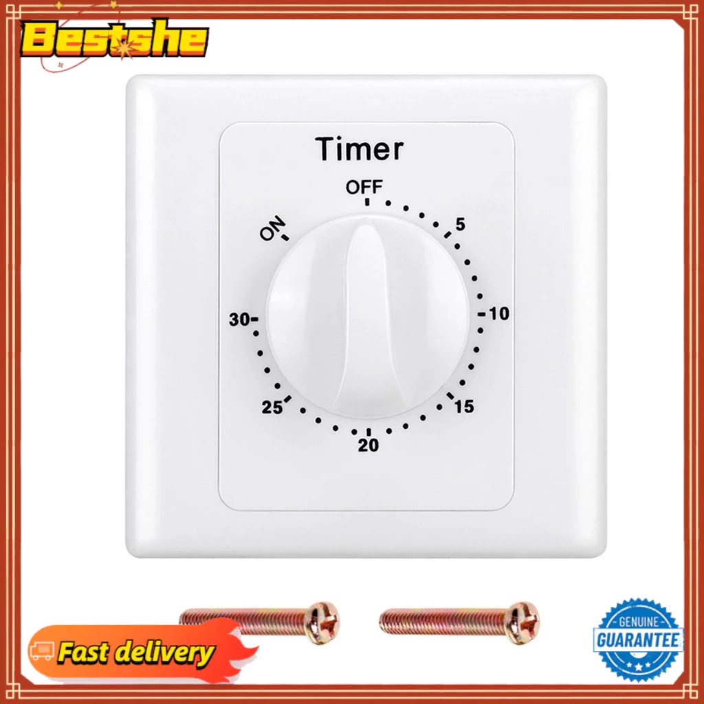 Bestshe- สวิตช์จับเวลานับถอยหลัง AC220V อิเล็กทรอนิกส์ 86 แผง