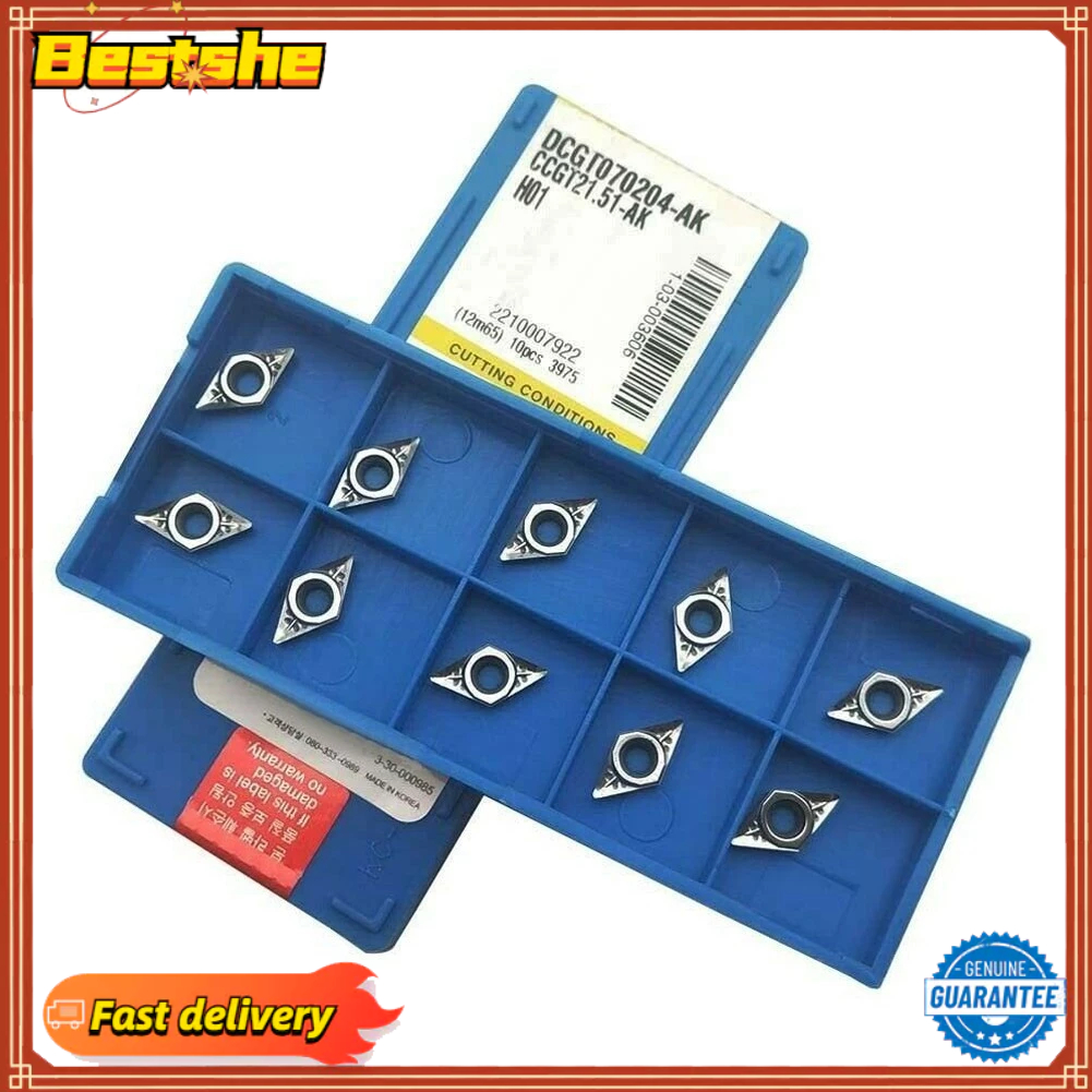 [Bestshe] Dcgt070204-AK H01/ DCGT21.51-AK เม็ดมีดกลึงคาร์ไบด์ สําหรับเครื่องมืออลูมิเนียม