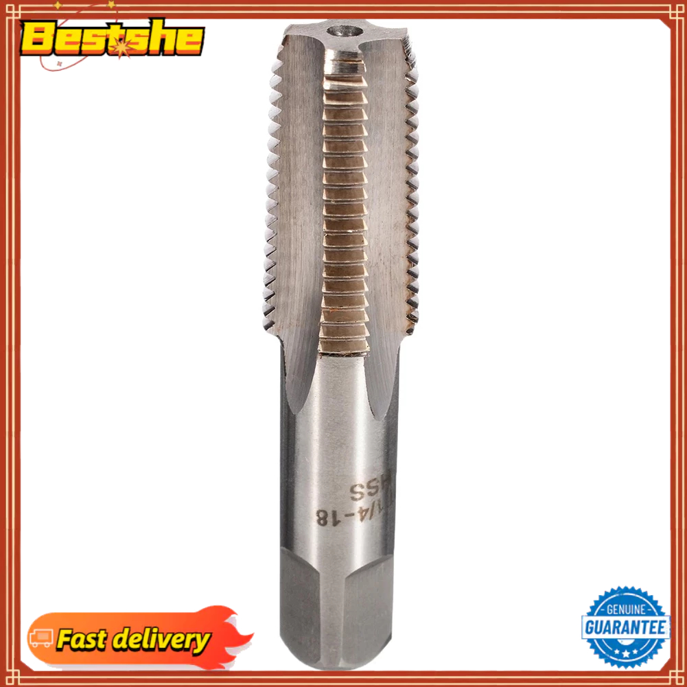 <Bestshe> ดอกต๊าปเกลียว เหล็ก ความเร็วสูง 1/4 นิ้ว -18 NPT 1 ชิ้น