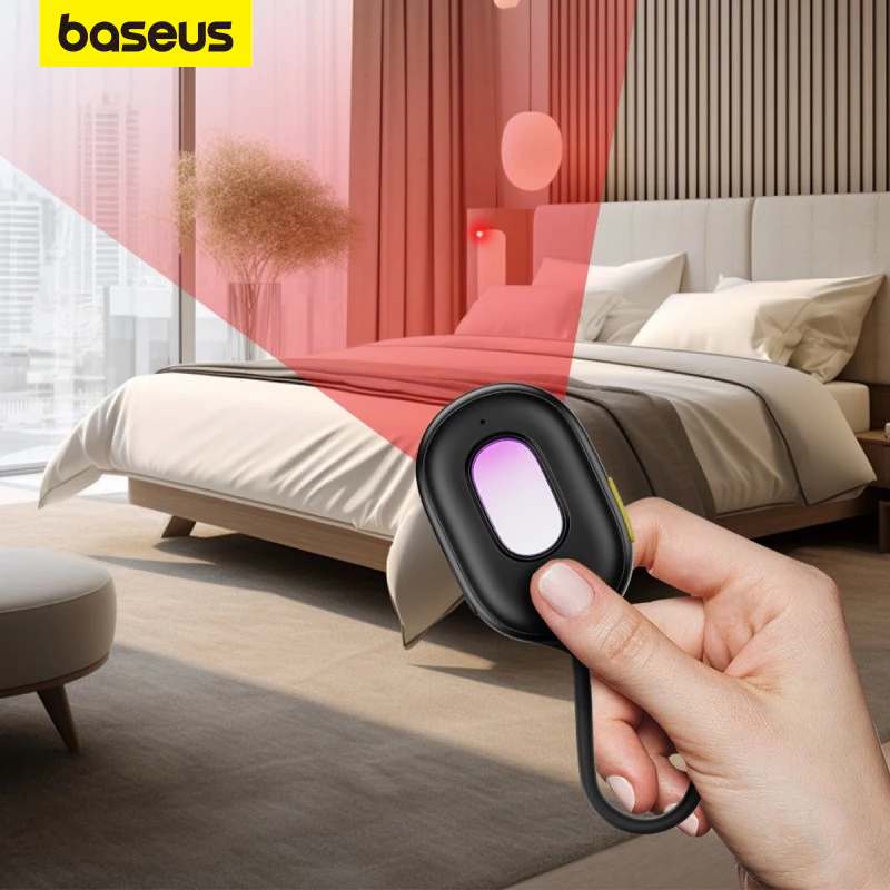 Baseus Heyo II เครื่องตรวจจับกล้องแบบพกพา อุปกรณ์ป้องกันการแอบถ่าย Anti-Peeping ปกป้องความเป็นส่วนตัว ของใช้จำเป็นสำหรับการเดินทาง  ของใช้จำเป็นสำหรับโรงแรม