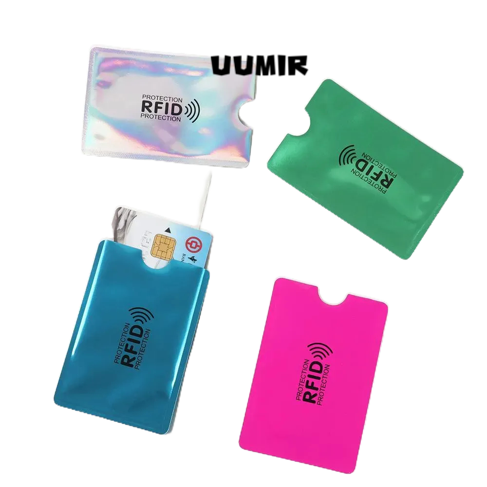 UUMIR  กระเป๋าสตางค์อัจฉริยะ อลูมิเนียม ป้องกันการโจรกรรม สําหรับใส่บัตร จํานวน 5 ชิ้น