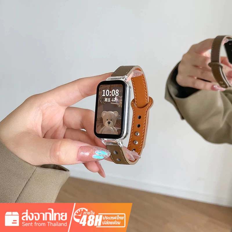 สายนาฬิกาข้อมือซิลิโคน สําหรับ Xiaomi Mi Band 8 Active Redmi Band 2 SmartWatch Band WristBand Mi Wat