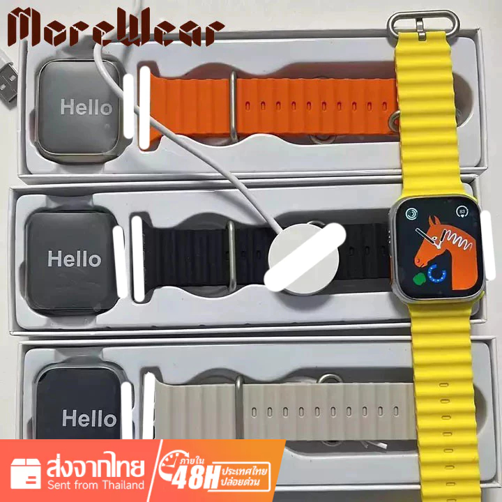 สมาร์ทวอทช์ T800 Ultra Smartwatch รองรับภาษาไทย นาฬิกาสมาร์ทวอทช์ สัมผัสได้เต็มจอ นาฬิกาsport Smart 