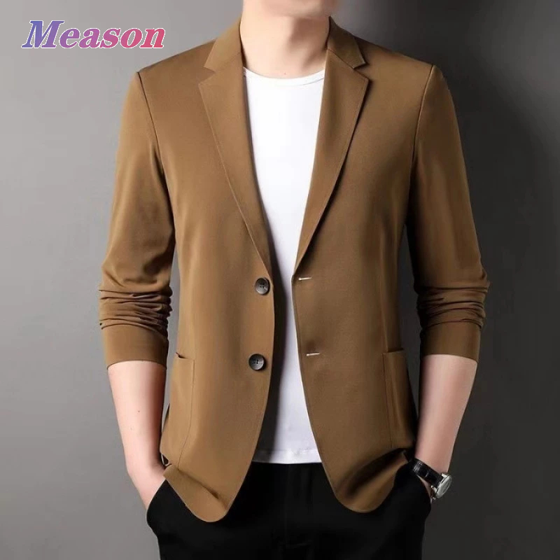 Meason 7สี สูท blazer ผู้ชาย เย็น ชุดสูทผู้ชาย ป้องกันแสงแดด เสื้อสูทผู้ชายสีดํา M-4XL A37