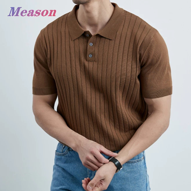 Meason Minimal Polo™ เสื้อโปโลยับยั้งกลิ่นเหงื่อ ผ้าถักเย็น 3สี M-3XL(มินิมอลโปโล) TH-69