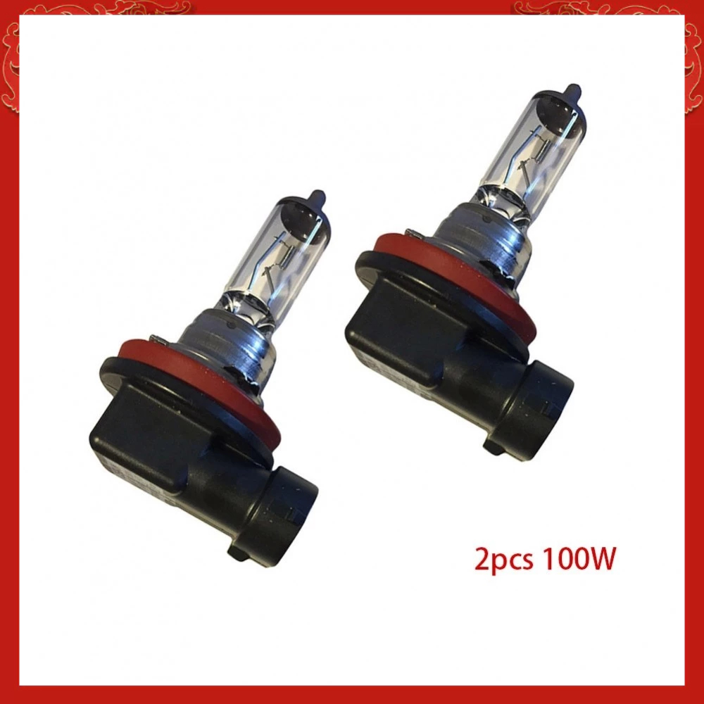 หลอดไฟฮาโลเจน สว่างมาก 100W 6000K H11 สีขาว 2 ชิ้น