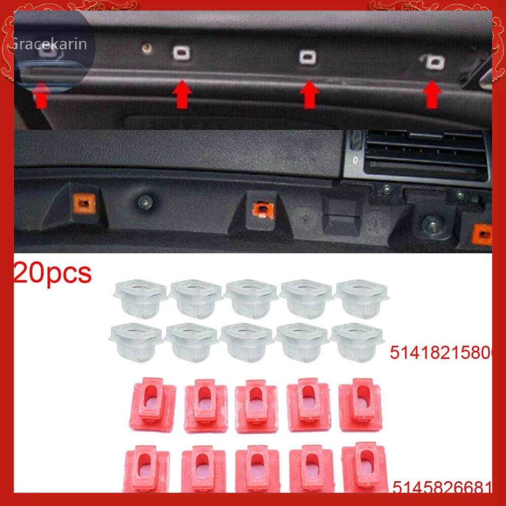 คลิปตกแต่งภายในรถยนต์ สําหรับ 3 Series E46 E90 E91 20 ชิ้น