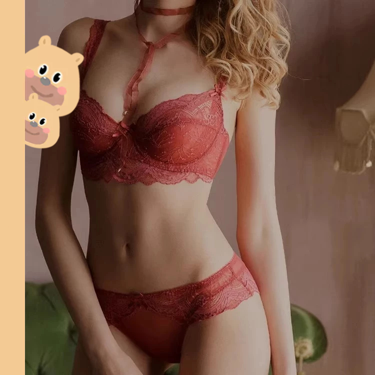 🎀bearbra🎀ผู้หญิง ที่ใส่ชุดชั้นในแบบไม่มีวงแหวนเหล็กเซ็กซี่เสื้อชั้นในลูกไม้ป้องกันการห้อยลงแบบชุดชั้นใน