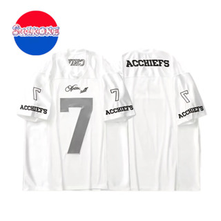 SUIKONE Suikeone American high street No. 7 jersey ฤดูร้อนผ้…