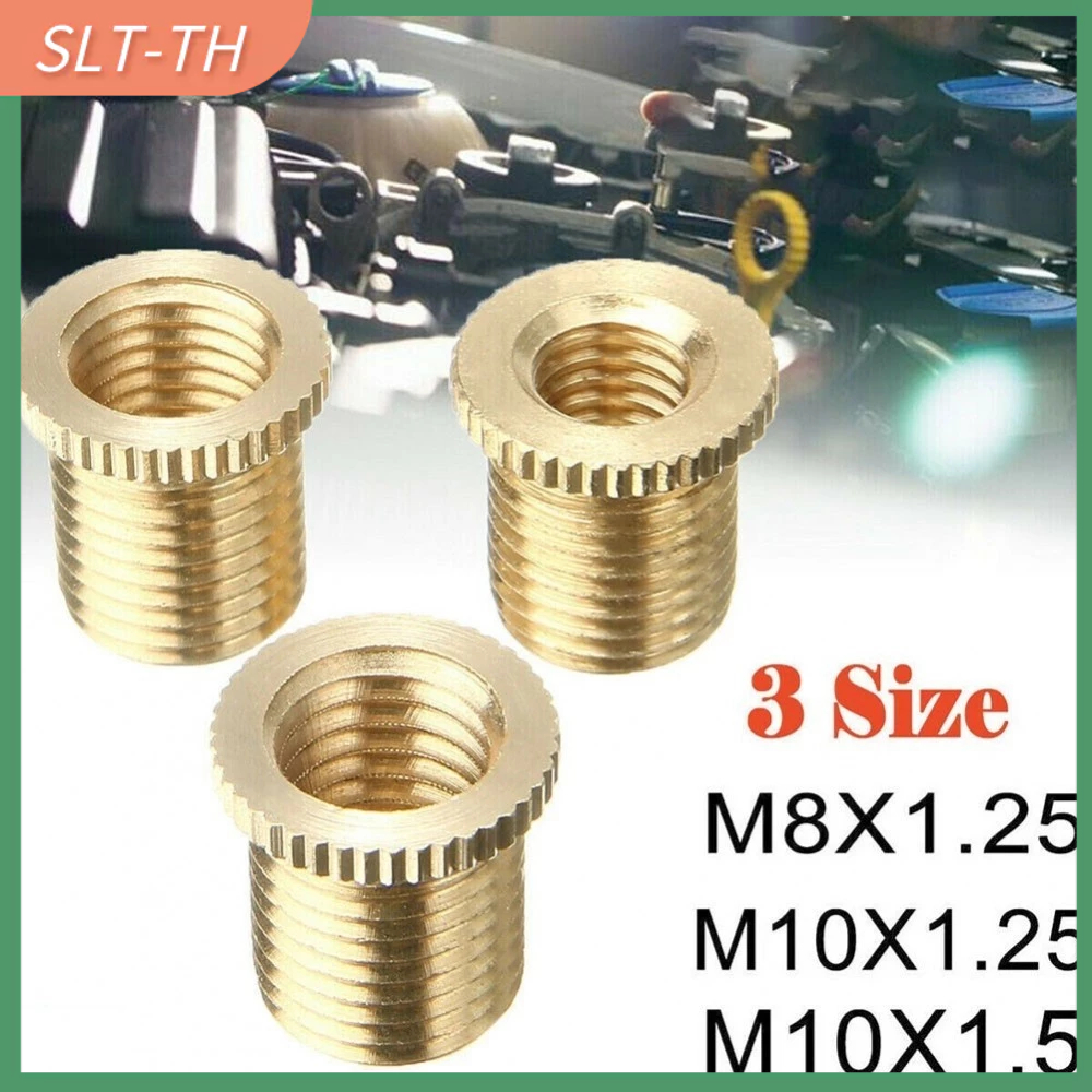 [SLTTH]Thread Adapter Nut Insert Kit M10x1.25 M10x1.5 Aluminum Alloy Gold Parts[Ready stock]
