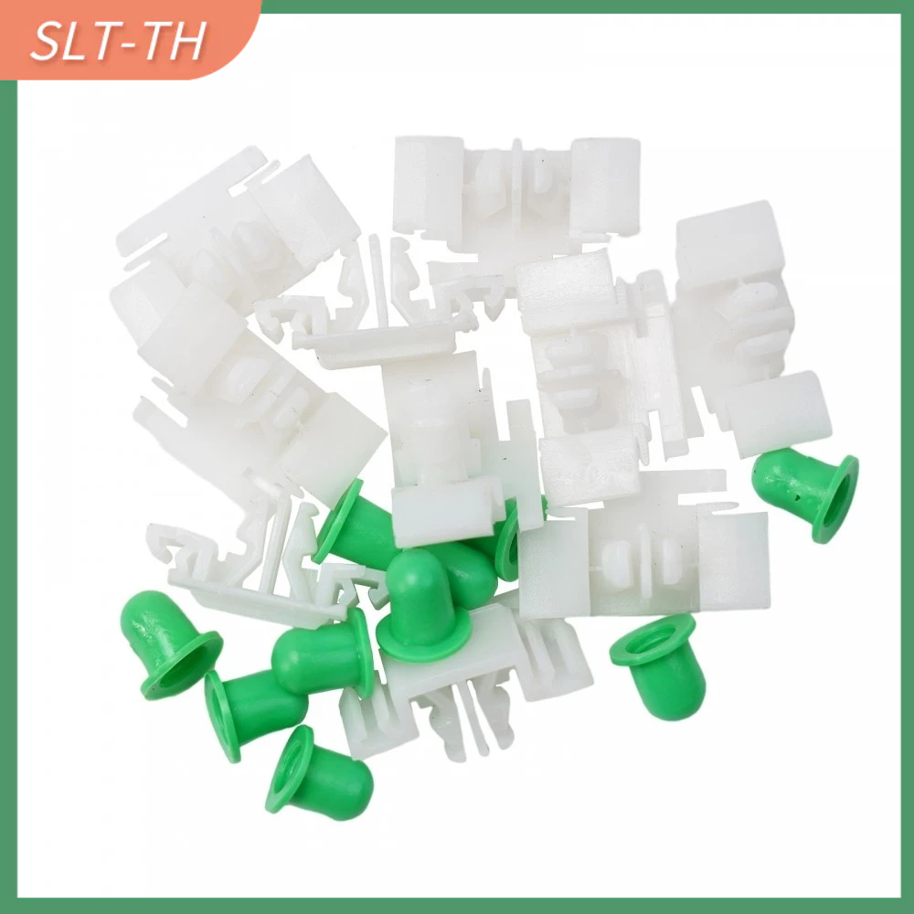 [SLTTH]Clips FOR BMW E36 Plastic Side Moulding White 10 Pcs Bumpstrip High Quality[Ready stock]