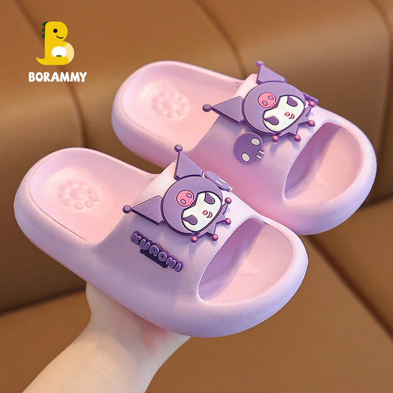 Sanrio Sandalsรองเท้าแตะซานริโอ้ รองเท้าแตะเด็กผู้หญิง พื้นรองเท้ากันลื่นทั้งในร่มและกลางแจ้ง