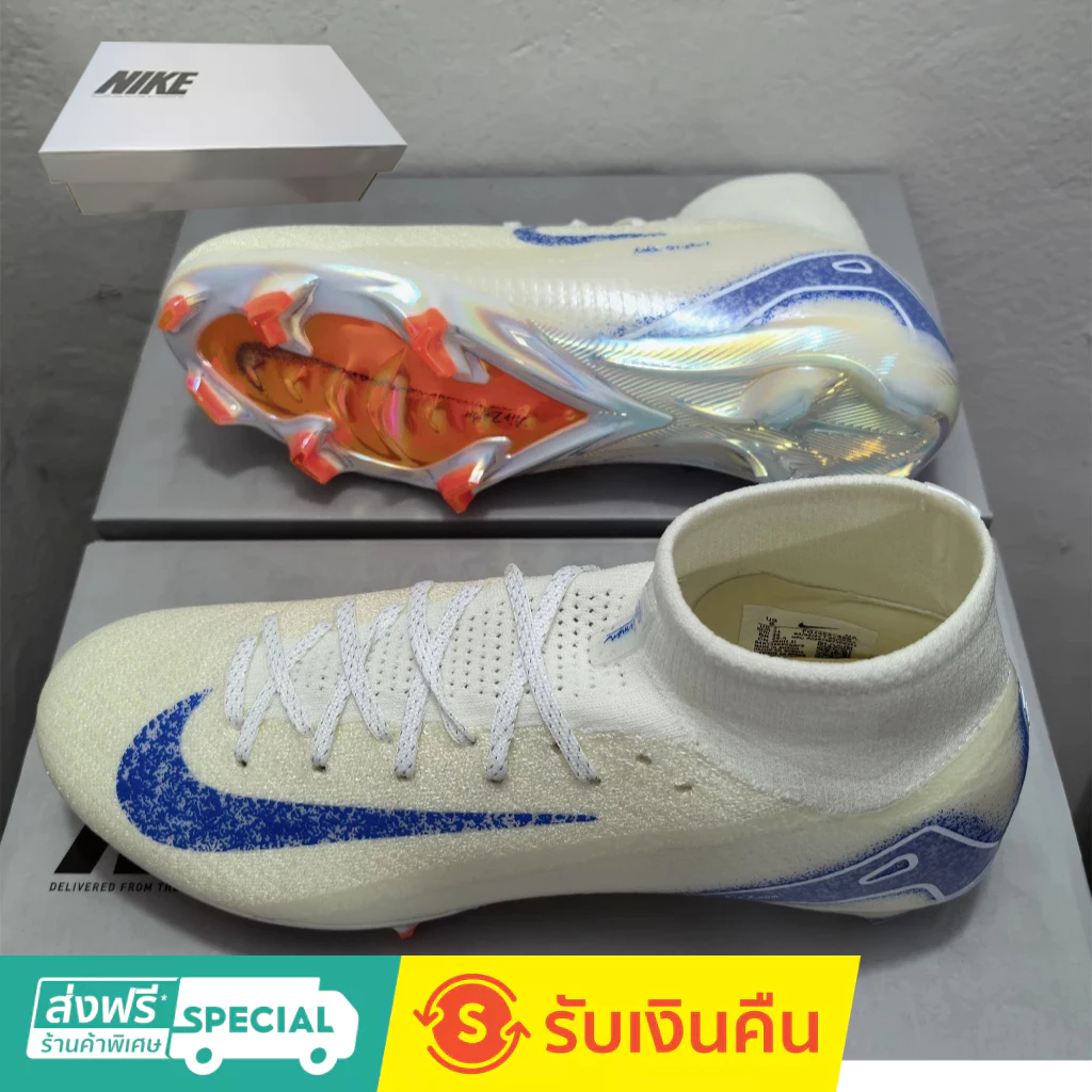 Air Zoom Mercurial Vapor 16 Superfly X Elite FG 39-45 รองเท้าฟุตบอลถักกลางแจ้งสําหรับผู้ชายรองเท้าฟุตบอลกันลื่นและทนต่อการสึกหรอ