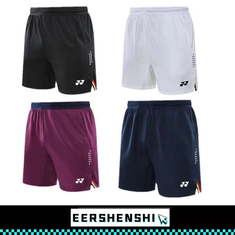EERSHENSHI กางเกงขาสั้นผู้ชายกางเกงขาสั้นกีฬาแบดมินตันผู้ชายและผู้หญิงแห้งเร็วระบายอากาศ