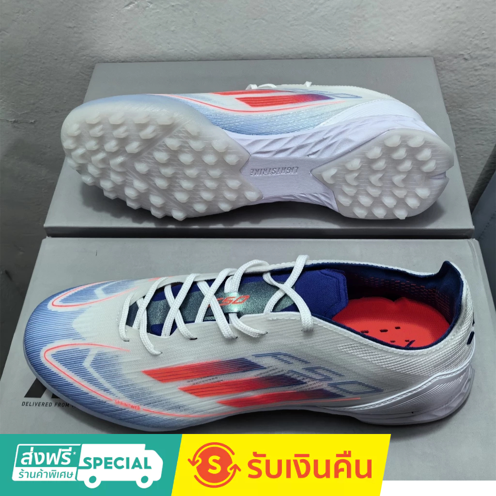 F50 Elite TF 39-45 รองเท้าฟุตบอลถักกลางแจ้งสําหรับผู้ชายรองเท้าฟุตบอลกันลื่นและทนต่อการสึกหรอ