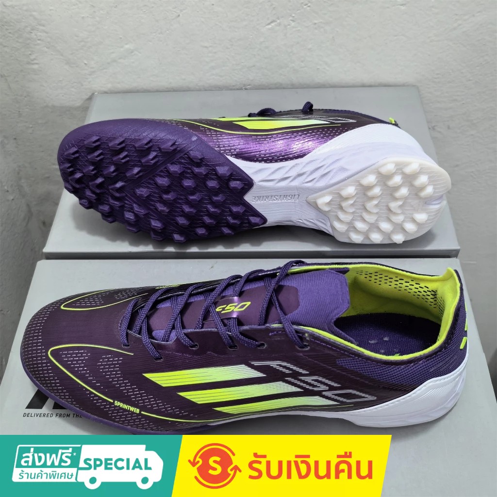 F50 Elite TF 39-45 รองเท้าฟุตบอลถักกลางแจ้งสําหรับผู้ชายรองเท้าฟุตบอลกันลื่นและทนต่อการสึกหรอ
