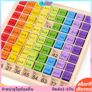 ของเล่นเสริมทักษะคณิตศาสตร์แบบมอนเตสซอรี เกมต่อจิ๊กซอว์ตารางการคูณ ของเล่นเสริมทักษะสำหรับเด็ก