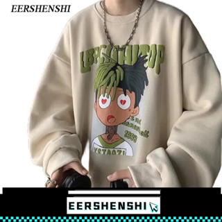 EERSHENSHI เสื้อสเวตเตอร์ผู้ชายแบรนด์แฟชั่นระดับไฮเอนด์หล่อแ…